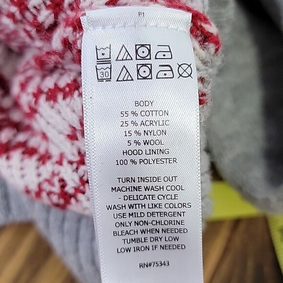 Ruby Moon. Christmas Sweater. Cropped. Pompoms. EUC. Size Small - Picture 5 of 8